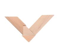 GOOHOCHY 4Pcs Wooden T Shape Puzzle Brain Teaser Beech Wood Educational Block Game for Adults Enhancing Critical Thinking Spatial Awareness Smooth Finish