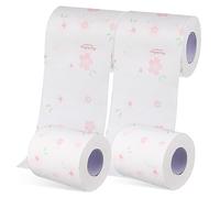 GOOHOCHY 4rolls Floral Toilet Paper of Soft Decorative Napkins Beautiful Flower Patterns for Home and Travel for Bathroom Supplies and Housewarming
