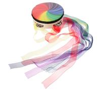 GOOHOCHY 4sets Hand Drum Tambourine Ribbons for Dance Performances Instrument for Boys and Girls and Adults Versatile Musical Prop for Church and Family Activities