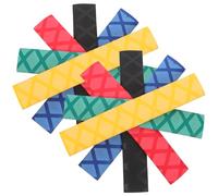 GOOHOCHY 5 Pairs Anti-slip Drumstick Grip Covers, Adjustable Colored Drumstick Protectors X-pattern for Jazz Drum Kit, Professional Drum Supplies Comfortable Non-skid Caps for Percussion Practice