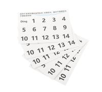 GOOHOCHY 5 Pieces White Numeric Handpan Drum Note Labels - Tongue Drum Scale Stickers for Beginners, Percussion Instrument Sound Decals, Musical Note Accessories for Easy Learning and