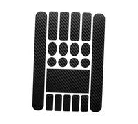 GOOHOCHY 5 Sheets Black Carbon Fiber Bike Frame Stickers Protective Chain Guard for Off-Road and Road Bikes Easy to Install Bicycle Frame Decals