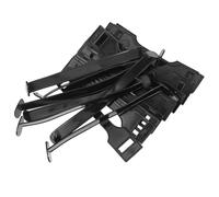 GOOHOCHY 50pcs Paper Box Handle Plastic Black for Cardboard Boxes Cargo Management and Warehouse Operations