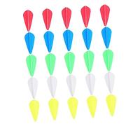 GOOHOCHY 50Pcs Water Drop Shaped Arrow Vanes Rubber Fletchings for Archery Supplies for Outdoor Hunting and Gym Exercise Easy to Use and Adaptable to All Weather Random Color