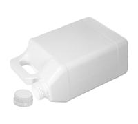 GOOHOCHY 5l Large Capacity Liquid Storage Bottle with Cap, White Resin Water Jug Featuring Smooth Opening Design for Camping and Outdoor Uses