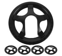 GOOHOCHY 5pcs Bike Chain Guard Protector for 5 Hole Cranksets, Plastic Chainring Cover with Air Circulation Feature, Extends Sprocket Life, Suitable for Mountain Cycling