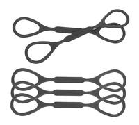 GOOHOCHY 5pcs Black Trumpet Slide Stoppers Silicone Tuning Cord Accessories Compatible Bach Trumpets