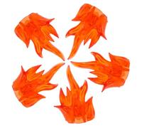 GOOHOCHY 5pcs Fire Effects Action Figure Accessories Building Blocks for Educational Creative Play Fine Motor Skills and Problem Solving with Bright Realistic Colors