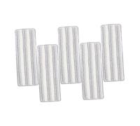 GOOHOCHY 5pcs Microfiber Mop Pad Refill Washable and Reusable Cleaning Cloths for Flat Mop Self Adhesive Replacement Pads for Hardwood Tile Floor Cleaning