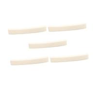 GOOHOCHY 5pcs Ox Bone Guitar Nuts Curved Base for Electric and Vintage Instruments to Provide more Vibration and Decrease Noise for Families and Friends
