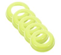 GOOHOCHY 5pcs Replacement Bottle Ring Collars Wide Neck Plastic Collar Ring for Milk Feeding Bottles Screw Hoop Cover