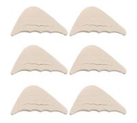 GOOHOCHY 6 Pairs Beige High Heel Toe Filler Inserts for Shoes, Sponge Front Cushion Relief Protector Anti-Slip Function for Comfortable Wear in Dress Shoes