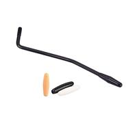 GOOHOCHY 6mm Thread Guitar Tremolo Arm with 3 Tips Adjustable Black Whammy Bar for Electric Guitar Includes Black and White Tips GAQ108
