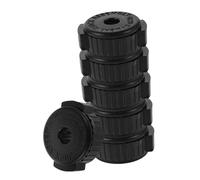 GOOHOCHY 6pcs Black Plastic Cymbal Mates Quick Release Nut Cymbal Installation Tool for Jazz Drum Kit Stand Screw Cover Percussion Accessory