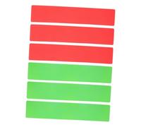 GOOHOCHY 6pcs Court Line Boundary Marker Set PVC Flat Rectangular Pickleball Tennis Basketball Agility Training Floor Markers Non Slip Weatherproof for Quick Field Setup