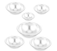 GOOHOCHY 6pcs DIY Metal Ball Molds Anodized Aluminum Baking and Crafting Moulds for Kitchen Cake and Balls Heat Resistant Deep Cavity Small to XXXL