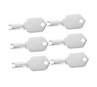 GOOHOCHY 6pcs Forklift Ignition Keys Set Construction Equipment Replacement Start Switch Key Compatible with Multiple Models for Warehouse and Heavy Machinery Operators