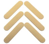 GOOHOCHY 6PCS Golden Single Coil Guitar Pickup Spacers Gasket Set for Electric Guitar Repair DIY Accessories Compatible with Single Coil Pickups