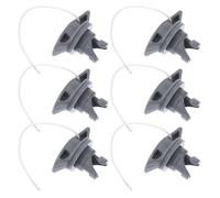 GOOHOCHY 6PCS Inflatable Boat Air Valve Caps with Cords Leakproof Kayak Scupper Plug Kit Wear-resistant Replacement Seals for Paddleboard Raft Dinghy and Canoe Accessories