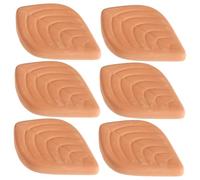 GOOHOCHY 6pcs Leaf Shaped Terracotta Sugar Saver Reusable Brown Sugar Softener for Food Storage Containers Retro Style Decorative Soft Keeps Moisture