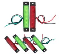GOOHOCHY 6pcs LED Truck Side Lights Durable Navigation Trailer Signal Lamps for Boats Rvs Easy Installation Red and Green