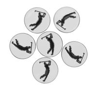 GOOHOCHY 6pcs Metal Golf Marker Clip Hat Attachment with Strong Grip and Stable Securement, Zinc Alloy and Manganese Steel Construction, for Golfers the Golf Course or Practice
