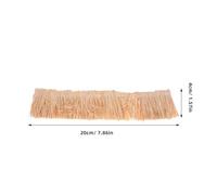 GOOHOCHY 6Pcs Mini Artificial Thatch Straw Roof for Model Houses and Fairy Garden Decorations