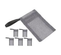 GOOHOCHY 6Pcs Multi-function Soap Saver Bags with Mesh Foaming Net for Face Washing and Shower Use Portable Soap Pouches for Gentle Exfoliating and Skin Care Suitable for All Ages Gray