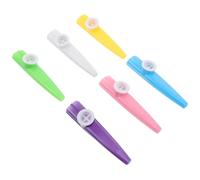 GOOHOCHY 6pcs Plastic Kazoos Set - Colorful Musical Instruments for Early Education, Preschool Music, Party Bag Fillers and Beginner Kazoo Learning