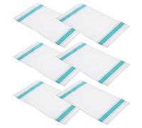 GOOHOCHY 6pcs Thick Cotton Cloth Dinner Napkins Highly Absorbent Foldable White Wine Glasses Cleaning Cloths Stylish Fabric Napkins on The Go Wiping Tasks