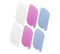 GOOHOCHY 6pcs Toothbrush Dust Caps Silicone Covers Travel Toothbrush Head Protectors for Outdoor Use Reusable Tooth Brush Silicone Cover Set Light Blue Rose Red White