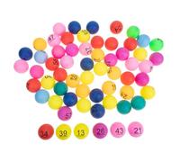 GOOHOCHY 70pcs Colorful Raffle Balls Interactive Lottery Draw Balls for Events Draws for Bingo and Prize Raffles Easy to Transport Fun Engagement