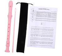 GOOHOCHY 8-hole Soprano Recorder Flute for Beginners Teens with Pink Body, Black Carrying Bag, Cleaning Rod and English Instruction Manual - Musical Instrument for Boys and Girls and Students
