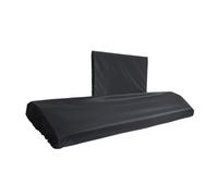 GOOHOCHY 88-key Piano Keyboard Protector Black Composite Cloth Dust Cover Stretchable Design Protective Cover for Electronic Piano Protecting against Dust Debris Sunlight
