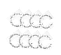 GOOHOCHY 8Pcs Adhesive Guitar Decals Inlay for Acoustic Classical Guitars Wear-resistant Sound Hole Rosette Stickers Easy Installation Decorative Pattern Design