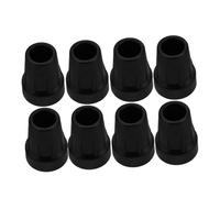 GOOHOCHY 8pcs Elderly Cane Foot Pads Heavy Duty Replacement Rubber Tips Walking Stick Base Crutch Accessories Slip for Seniors