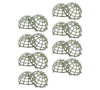 GOOHOCHY 8pcs Faux Green Ball Rack Green Plastic Topiary Ball Frame for Artificial Plants and Flowers Easily Installed without Tools for Home and Wedding Flower Arrangement Decoration