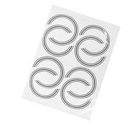 GOOHOCHY 8pcs Guitar Sound Hole Flower Sticker Decal Guitar Soundhole Rosette Sticker for Acoustic Electric