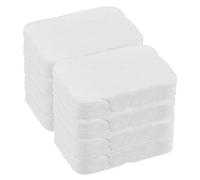 GOOHOCHY 8pcs Reusable Cotton Makeup Removal Pads with Thickened Pearl Pattern Design for Daily Skin Care and Wet Use Soft White Rounds Suitable for Personal Care and Facial Cleansing