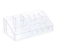 GOOHOCHY Acrylic Lipstick Storage Box for Makeup Organiser with Plastic Design, Simple and Elegant Desktop Cosmetic Organizer Tray for Neat Makeup Storage
