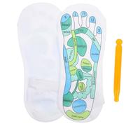 GOOHOCHY Acupressure Reflexology Socks 1 Pair Breathable Spandex Foot Massage Socks with Anatomical Pressure Points for Household Foot Relaxation and Stress Relief