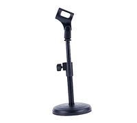 GOOHOCHY Adjustable Desktop Microphone Stand with Base Height Adjustable Mic Mount for Conference and Ktv Flexible Design for Optimal Angle Stable and Durable Construction