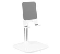 GOOHOCHY Adjustable Phone Tablet Holder Stand, Height Adjustable 0-75mm for Desk with Posture Correction and Angle Adjustment 5-45 Degrees, Suitable for Learning and Watching Videos