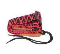 GOOHOCHY Adjustable Weaving Nylon Ukulele Strap for Kids and Adults, Vintage Red Music Instrument Shoulder Belt for Soprano and Concert Ukelele, Sturdy Ukulele Shoulder Strap for Playing and Traveling