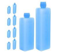 GOOHOCHY Air Cooler Ice Pack, 10Pcs Reusable Freezer Ice Blocks, Compact PE Cooler Packs for Grocery, Daily Meals on the Go