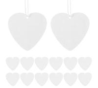 GOOHOCHY Air Freshener Sheets Set Felt Blanks Heat Transfer with 5 Elastic Straps Sublimation 50 Heart-shaped Freshener Accessories Car and Home