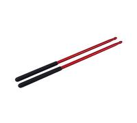 GOOHOCHY Aluminium Alloy Drumsticks for Drummer Practice Rust Durable Metal Drumsticks for Drum Pad Exercises for All Skill Levels Dark Red