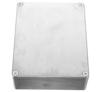 GOOHOCHY Aluminum Stomp Organizer Guitar Pedal Enclosure 159x102x36mm Silver Aluminium Die-cast Housing Simple Stylish Design Enhances Performance Stable Sound Quality for Live