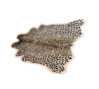 GOOHOCHY Artificial Leopard Print Area Rug Carpet Bedroom Rugs Antiskid Mat Tea Table Carpet Faux Cowhide Skin Rug for Home Decor Christmas