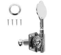 GOOHOCHY Bass Guitar Tuning Pegs, Open Machine Head Tuning Key, Steel Plate Iron, Left Side, Easy Install String Fixing, for Electric Bass